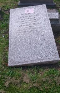 John Weightman Grave Toxteth Cemetery