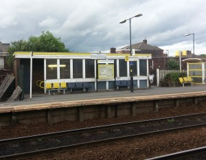 broadgreen station manchester bound platform